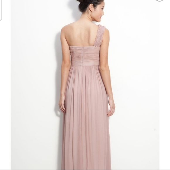 Adrianna Papell mauve one shoulder gown - Picture 2 of 16